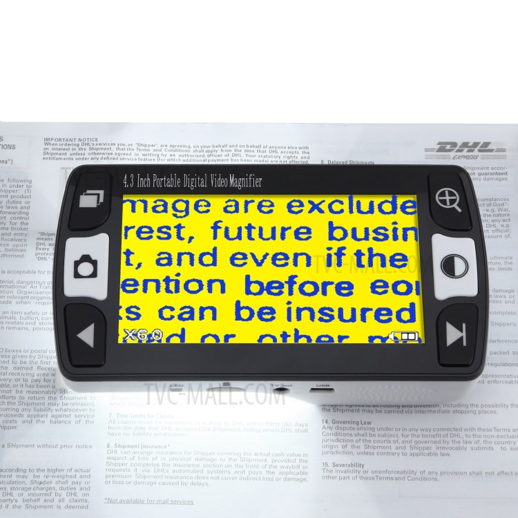 FD43 4.3 inch Portable Digital Video Magnifier Reading Aid for Low Vision - EU Plug-14