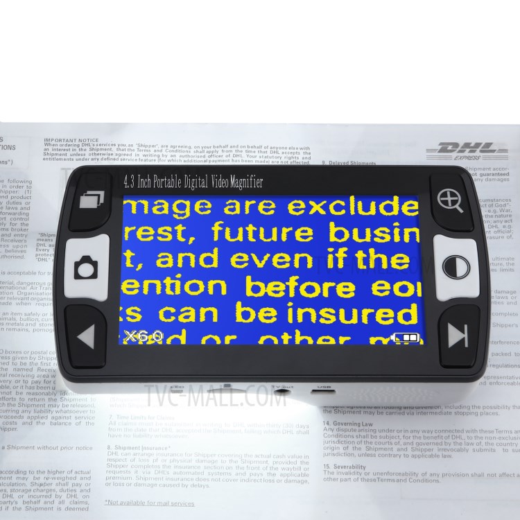 FD43 4.3 inch Portable Digital Video Magnifier Reading Aid for Low Vision - EU Plug-15