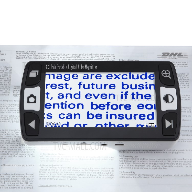 FD43 4.3 inch Portable Digital Video Magnifier Reading Aid for Low Vision - EU Plug-16