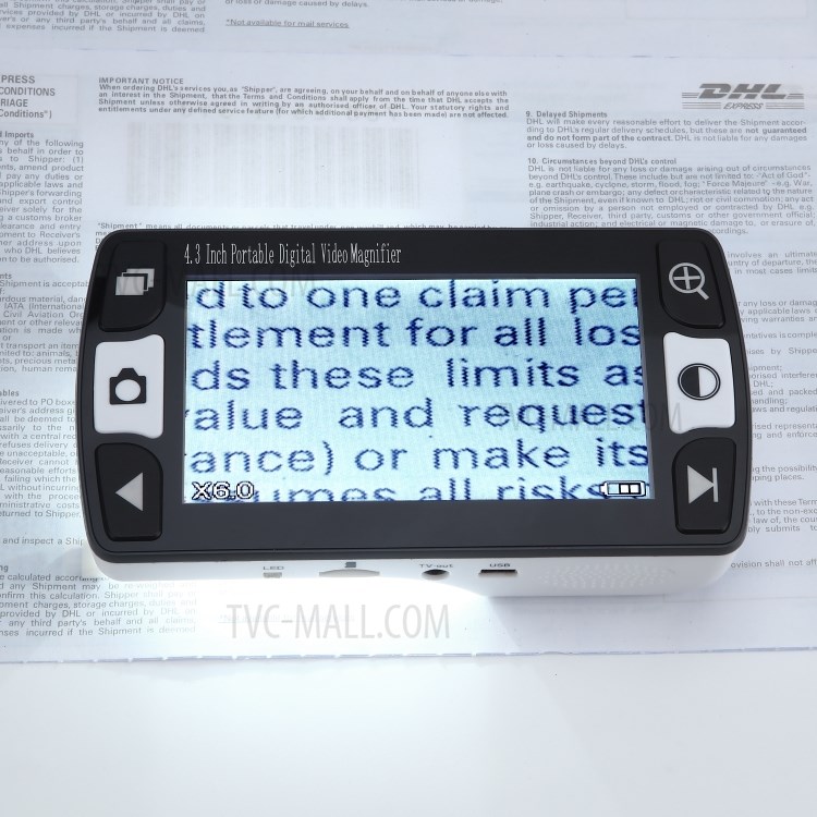FD43 4.3 inch Portable Digital Video Magnifier Reading Aid for Low Vision - EU Plug-19