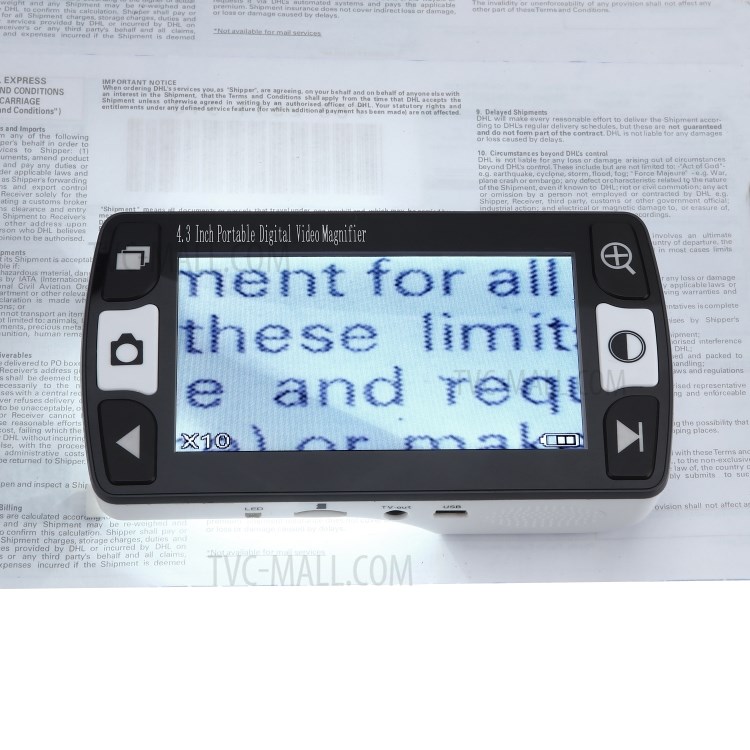 FD43 4.3 inch Portable Digital Video Magnifier Reading Aid for Low Vision - EU Plug-21