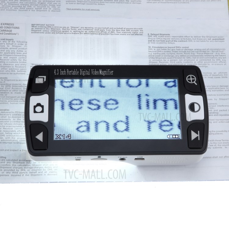FD43 4.3 inch Portable Digital Video Magnifier Reading Aid for Low Vision - EU Plug-23