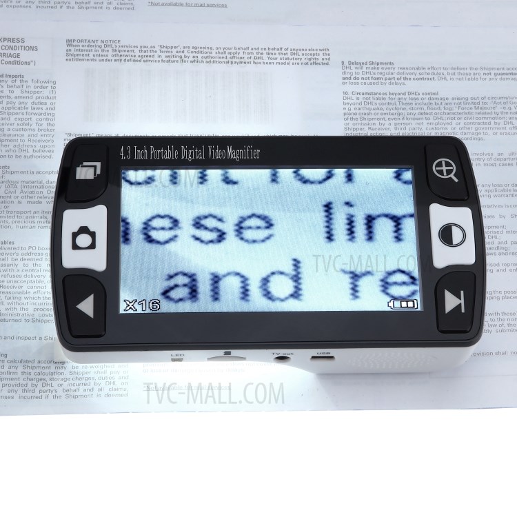 FD43 4.3 inch Portable Digital Video Magnifier Reading Aid for Low Vision - EU Plug-24