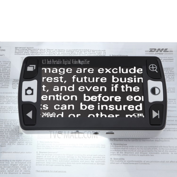 FD43 4.3 inch Portable Digital Video Magnifier Reading Aid for Low Vision - EU Plug-9