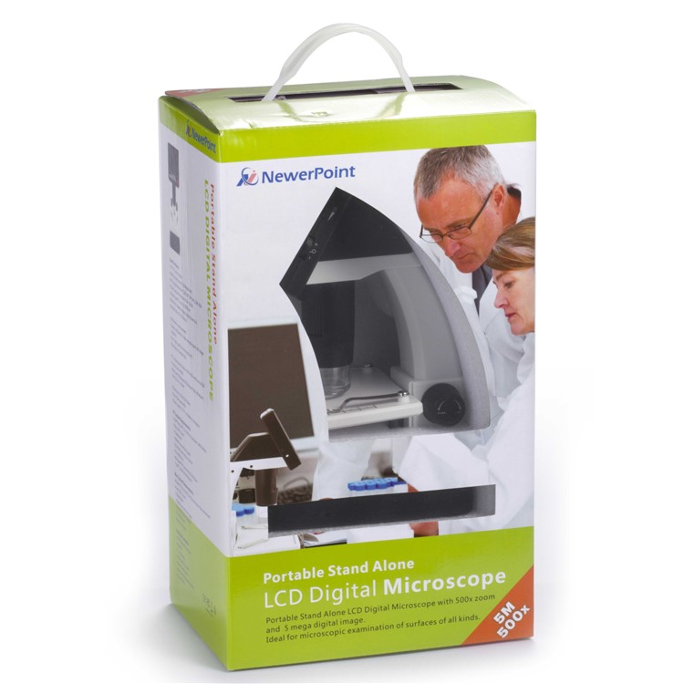 UM038A Portátil Autônomo 5MP 1200x 3.5 Polegadas LCD Digital Com Função De Medição - Plug Do Reino Unido-10