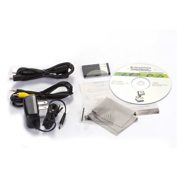 UM038A Portátil Autônomo 5MP 1200x 3.5 Polegadas LCD Digital Com Função De Medição - Plug Do Reino Unido-9