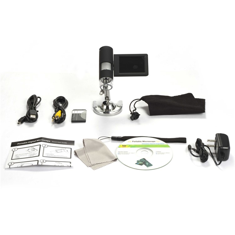 UM039 Mini 5MP 1200x 3-inch LCD Digital Microscope with Measurement Function - US Plug-19