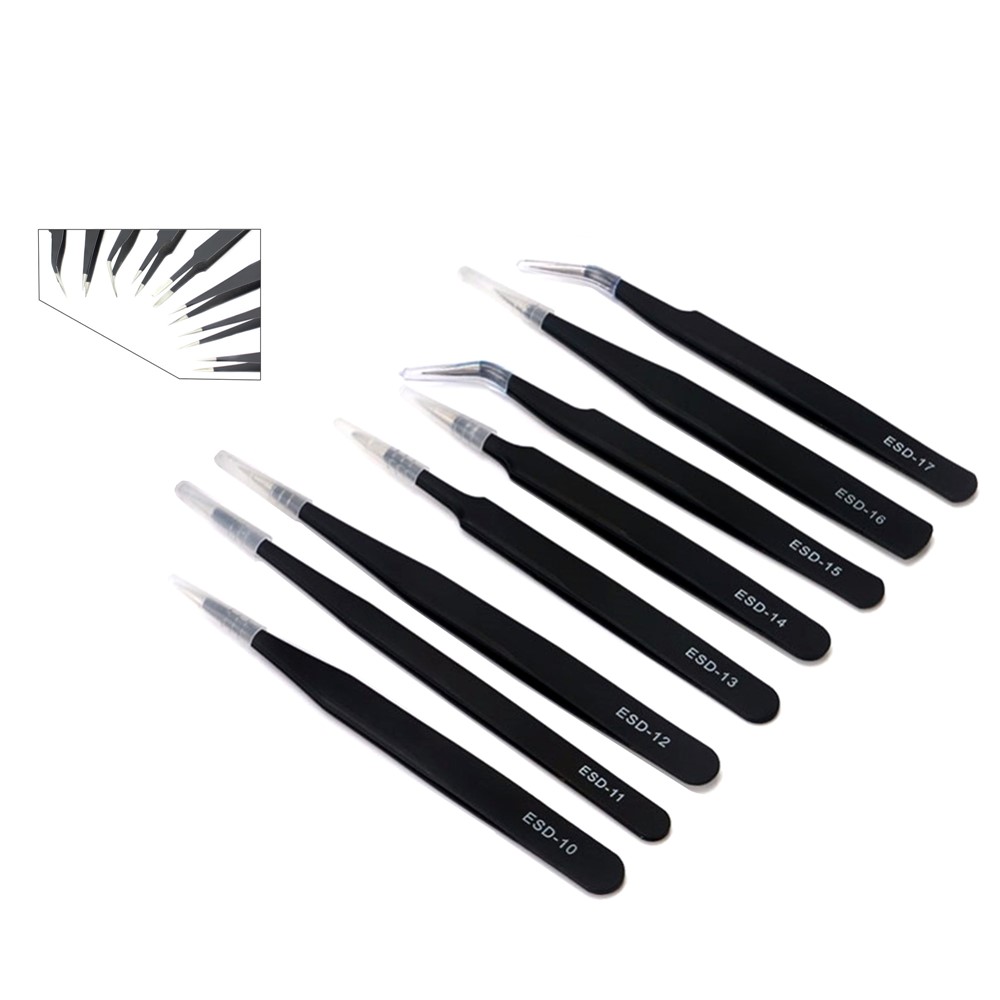 JF-8169 17 in 1 Mobile Phone Opening Pry Tool Tweezers Crowbars Repair Kit-2