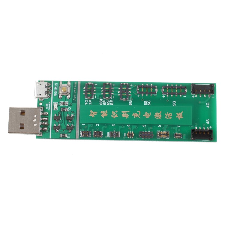 W222 Professional Battery Charging Activation Plate with Micro USB Cable for iPhone Batteries-2
