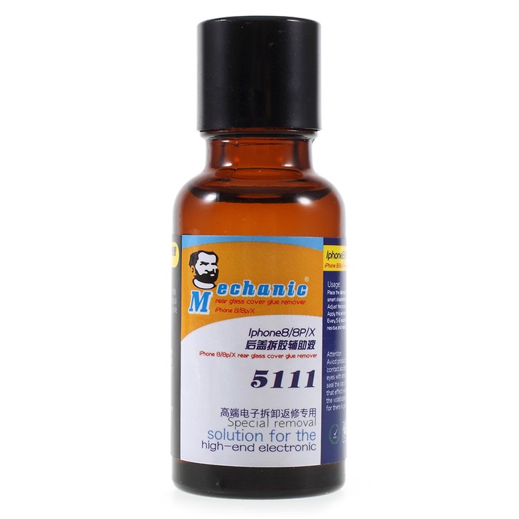 MECHANIC 5111 Real Glass Cover LOCA UV Glue Remover for iPhone X/8 Plus/8-2