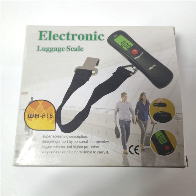 50kg/10g LCD Digital Hanging Luggage Weighing Scale with Hook-6