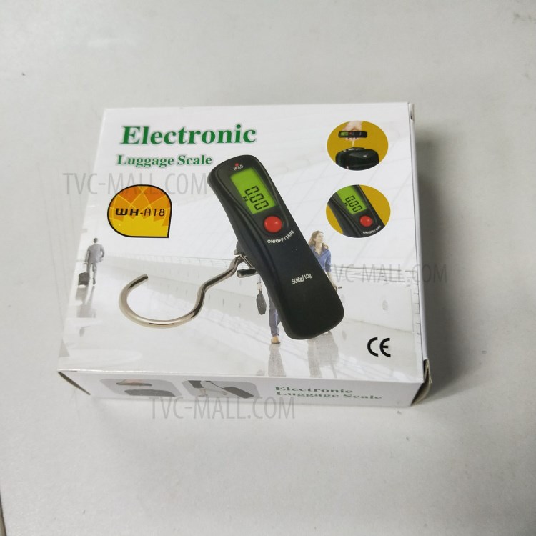 50kg/10g LCD Digital Hanging Luggage Weighing Scale with Hook-8