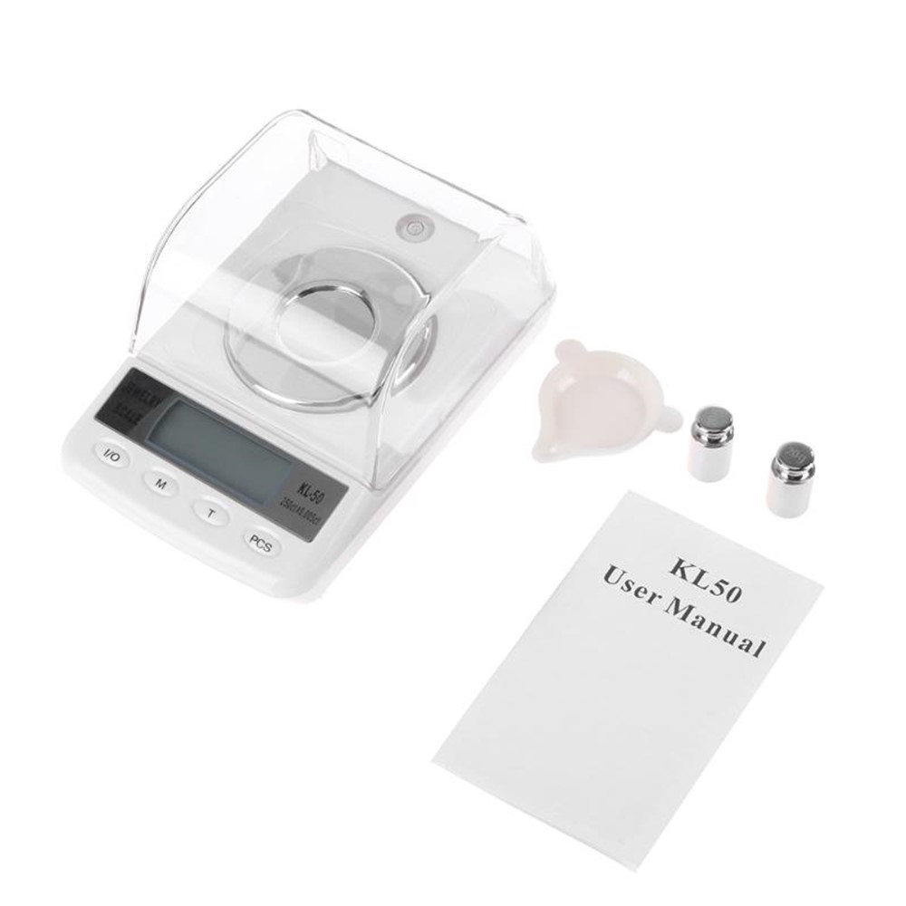 Hochpräzise 50g / 0,001g Mini Digitale Taschenwaage Schmuck Elektronische Küche Essen Skala-10