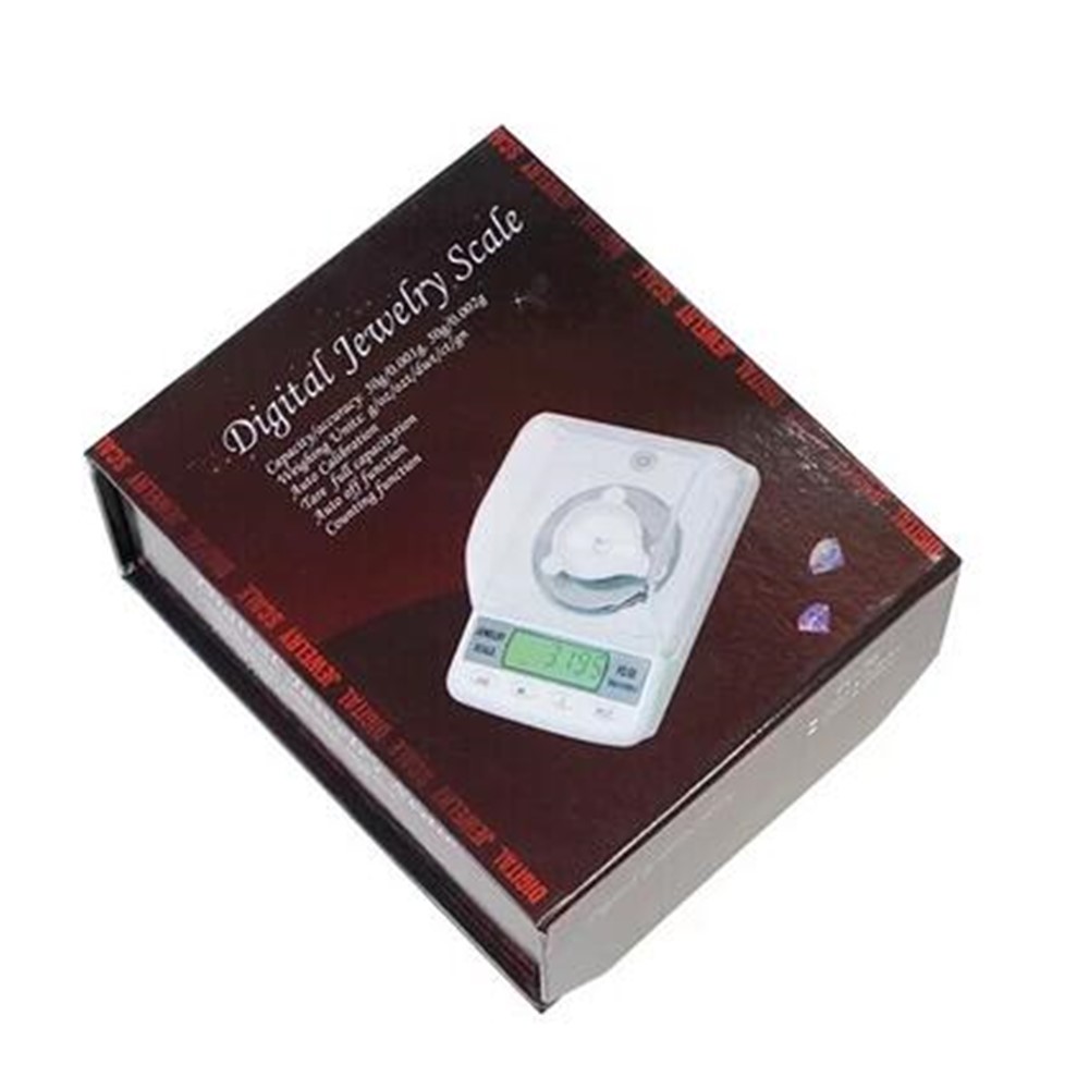 Hochpräzise 50g / 0,001g Mini Digitale Taschenwaage Schmuck Elektronische Küche Essen Skala-11