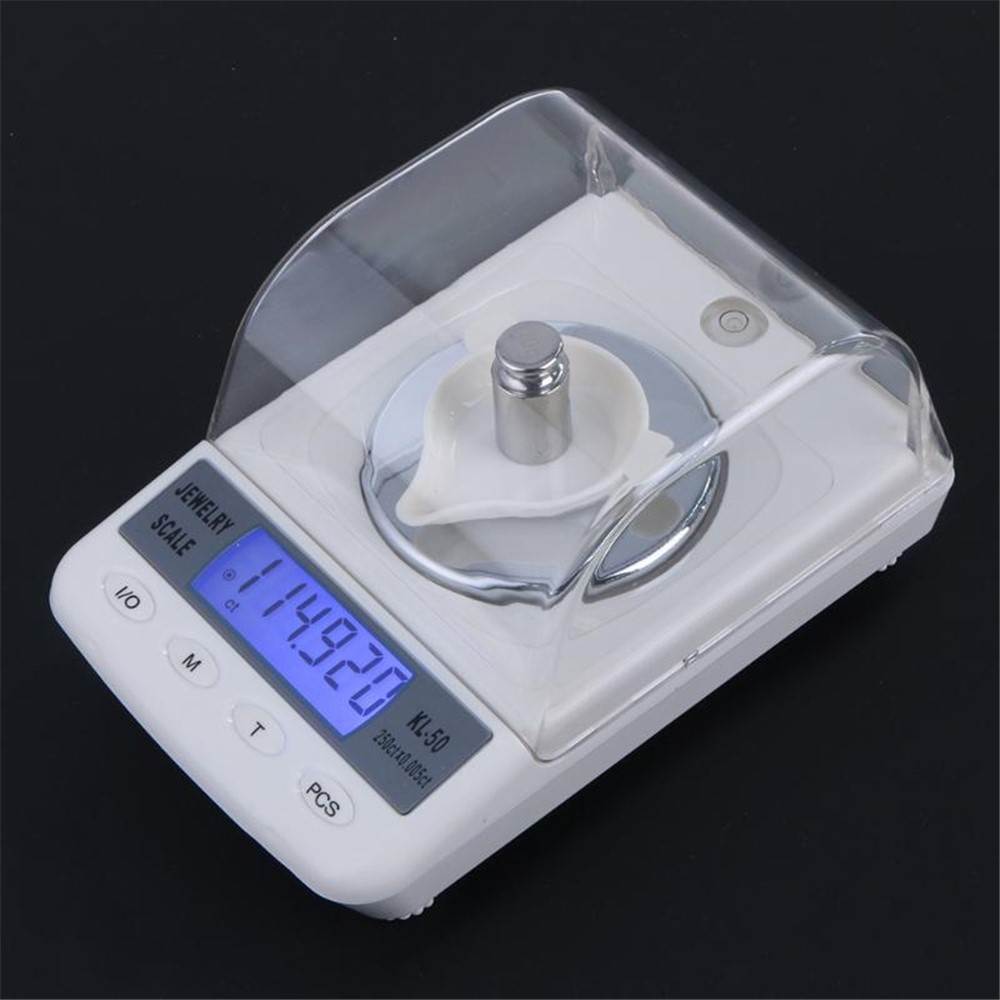 Hochpräzise 50g / 0,001g Mini Digitale Taschenwaage Schmuck Elektronische Küche Essen Skala-4