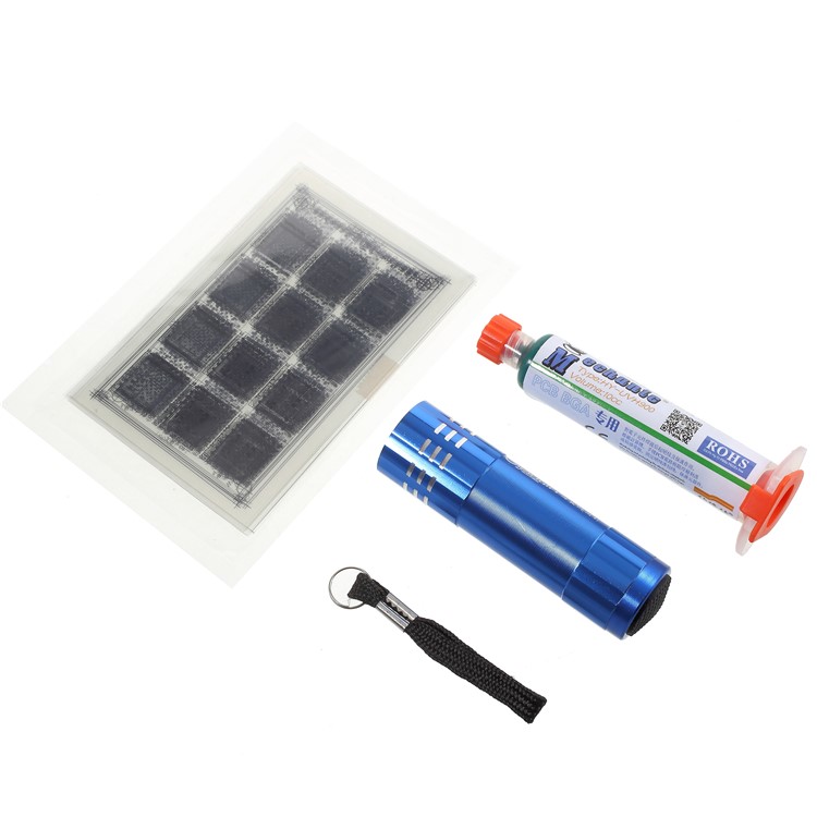 MECHANIC S1512 Green Oil Welding Fluxes BGA Solder Stencils Sheet for iPhone Motherboard Chip CPU IC etc. Repairing-1