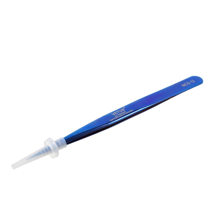 Straight Tip - VETUS MCS-12 High Precision Stainless Steel Professional Tweezers-5