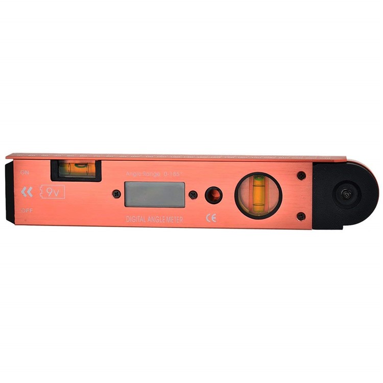Portable Digital LCD Display Angle Meter with Spirit Level (0 to 185 Degree)-2