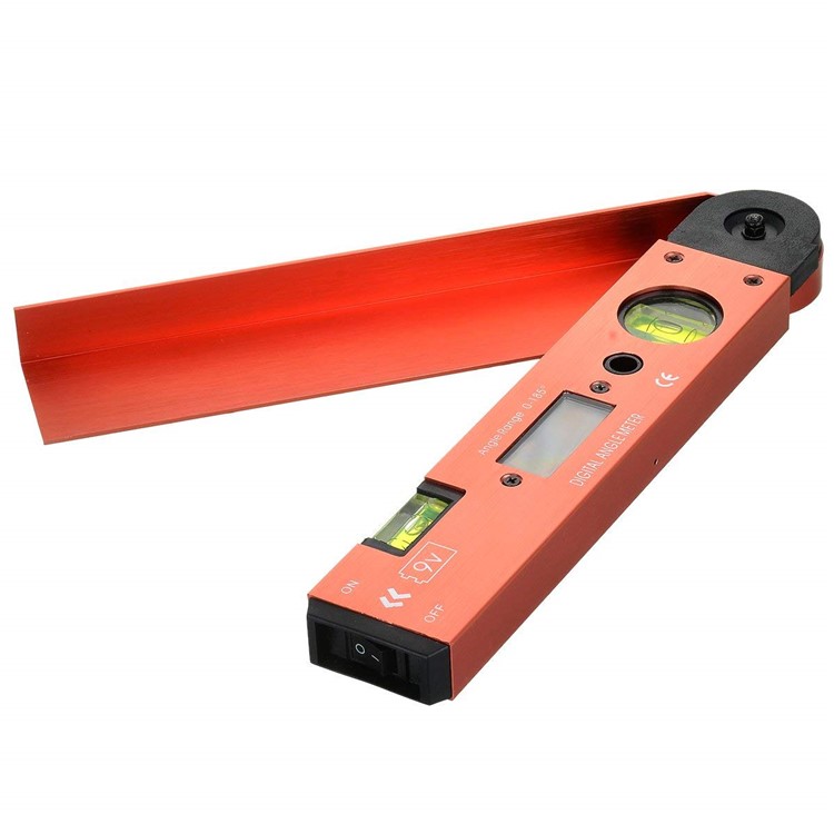 Portable Digital LCD Display Angle Meter with Spirit Level (0 to 185 Degree)-3