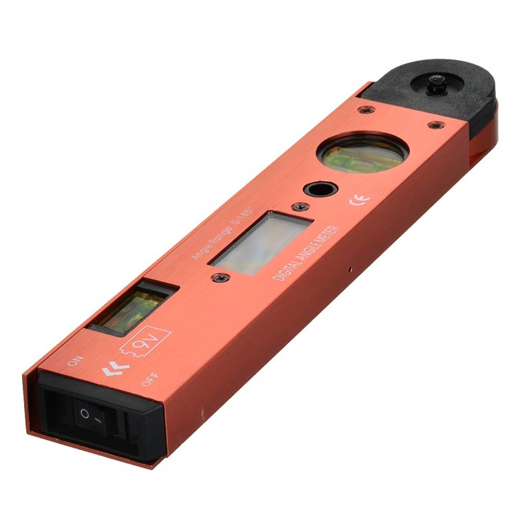 Portable Digital LCD Display Angle Meter with Spirit Level (0 to 185 Degree)-5