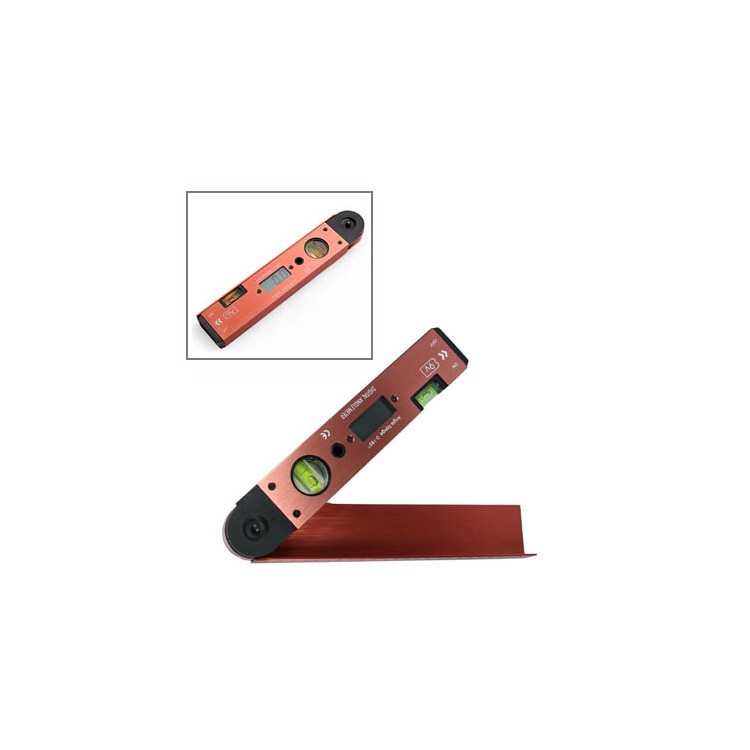 Portable Digital LCD Display Angle Meter with Spirit Level (0 to 185 Degree)-6