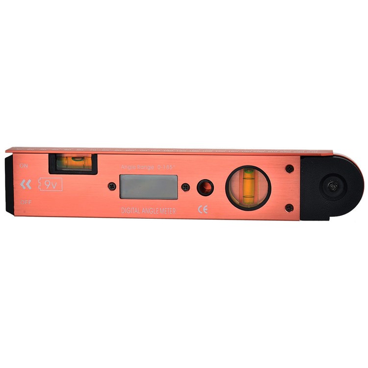 Portable Digital LCD Display Angle Meter with Spirit Level (0 to 185 Degree)-9