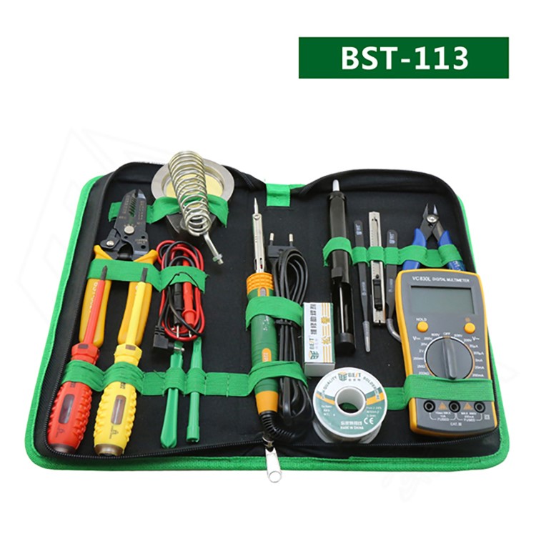 BEST BST-113 16Pcs Household Multi-functional Tools Kit Repair Solder Multimeter-3