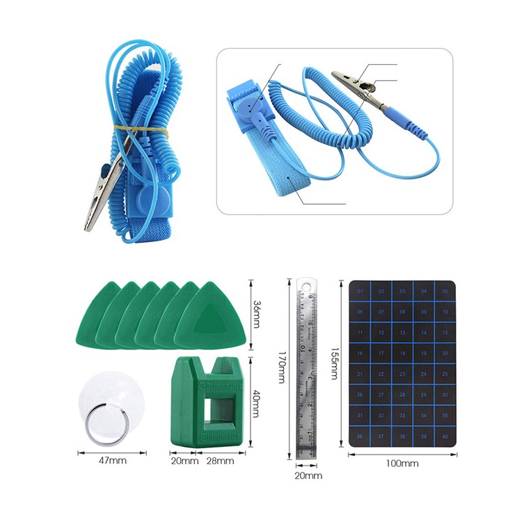 BST-118 67-em-1 Conjuntos De Ferramentas Manuais Para Iphone / Xiaomi Telefones Inteligentes Reparação De Ferramentas Kit Saco-6