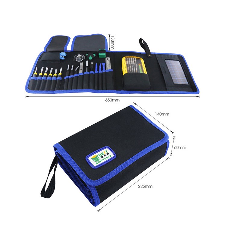BST-118 67-em-1 Conjuntos De Ferramentas Manuais Para Iphone / Xiaomi Telefones Inteligentes Reparação De Ferramentas Kit Saco-8