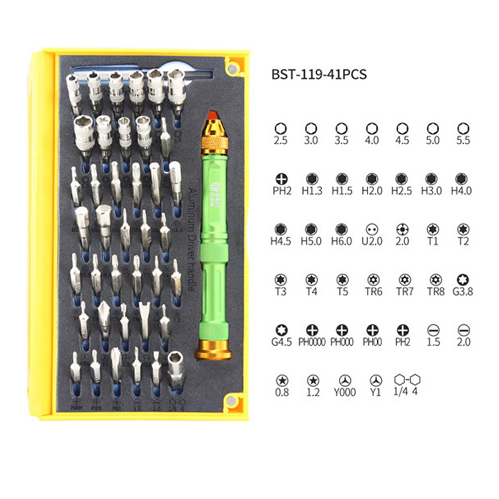 BEST BST-119 64 in 1 Multi-functional Smart Phones Repair Tool Kit Disassemble Tool Set-6