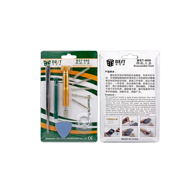 BEST BST-600 10-in-1 Screwdriver Disassemble Tool Set for Mobile Phone-7