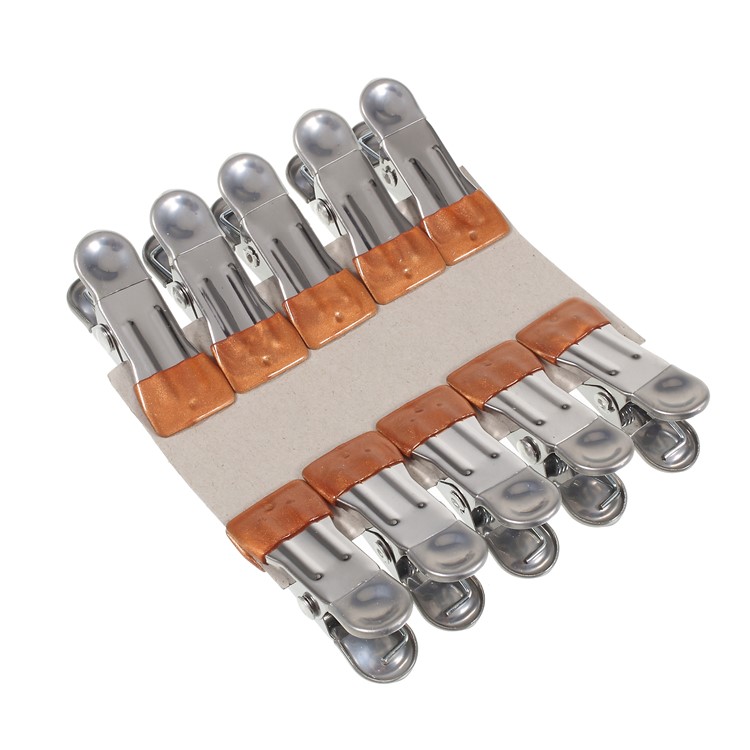 10PCS/Pack Anti-slip Metal Clothes Socks Clips-2