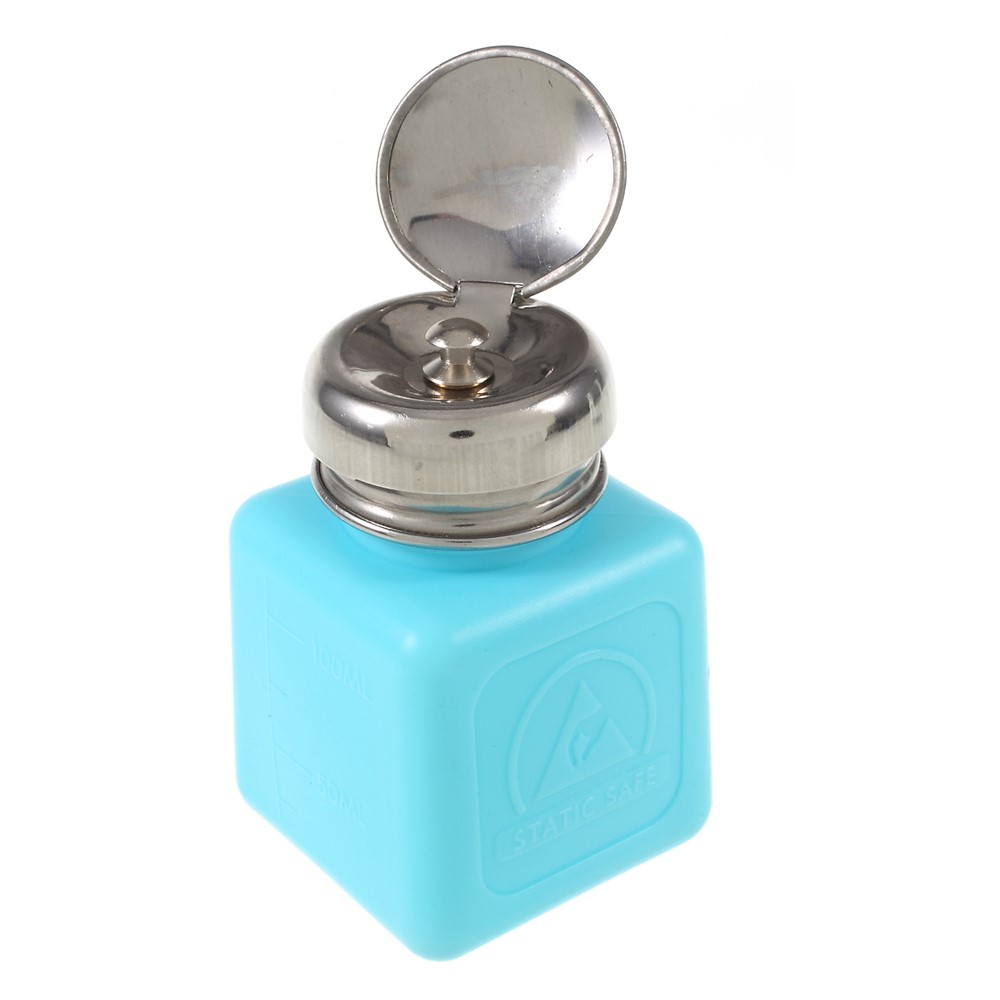 100ML ESD Fluid Dispenser Plastic Liquid Alcohol Bottle Container - Blue-2