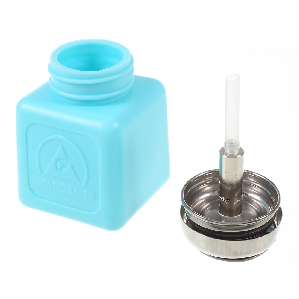 100ML ESD Fluid Dispenser Plastic Liquid Alcohol Bottle Container - Blue-3