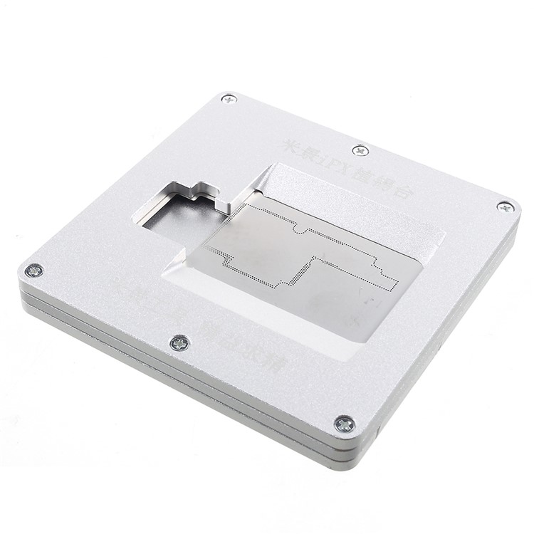 MIJING Tin-plated Stencil Fixed Platform BGA Reballing Motherboard Fixture Tool for iPhone X-1