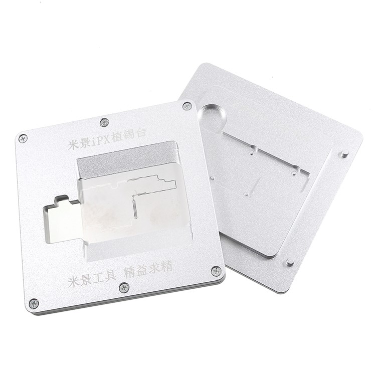 MIJING Tin-plated Stencil Fixed Platform BGA Reballing Motherboard Fixture Tool for iPhone X-5