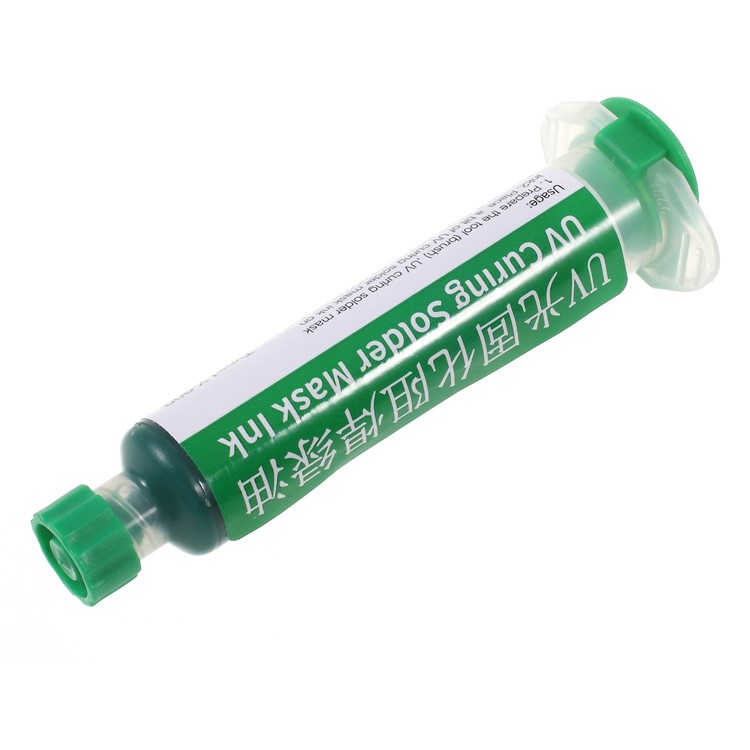 UV Curing Solder Green Mask Ink PCB Curable Great Mast Welding Flex for PCB BGA Repair-2
