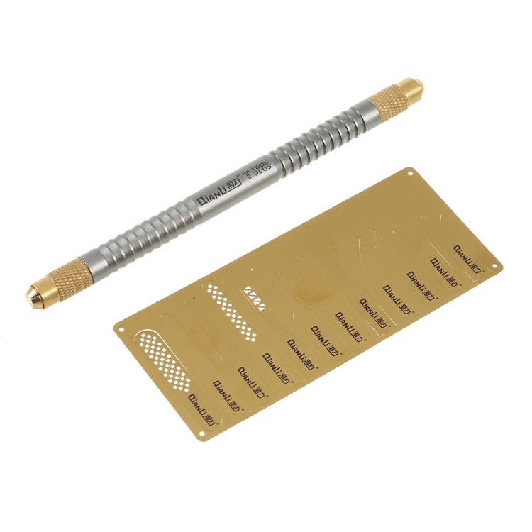 QIANLI 009 Multifunctional Dual-end Metal Bar + 12 Ultra Slim Pry Heads-1