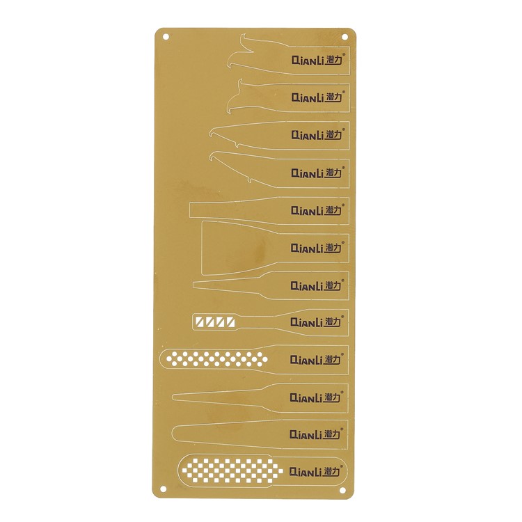 QIANLI 009 Multifunctional Dual-end Metal Bar + 12 Ultra Slim Pry Heads-4