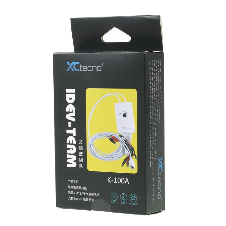 K-100A Professional Repair Dedicated Power Supply Cables for iPhone X/8/7 Plus/6s/6/6 Plus/5s/5/4S-15