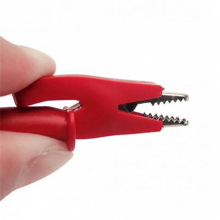 5Pcs/Set Double-Headed Alligator Clip Wire Test Line High-Voltage Silicone Leads 1m-3