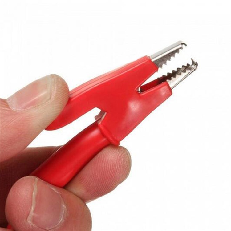 5Pcs/Set Double-Headed Alligator Clip Wire Test Line High-Voltage Silicone Leads 1m-6