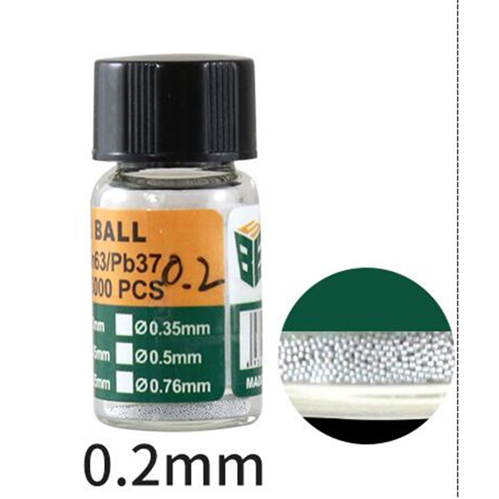 1 Bottle Tin BGA Reballing Soldering Balls for BGA Rework Repair Tools - Diameter: 0.2mm-1