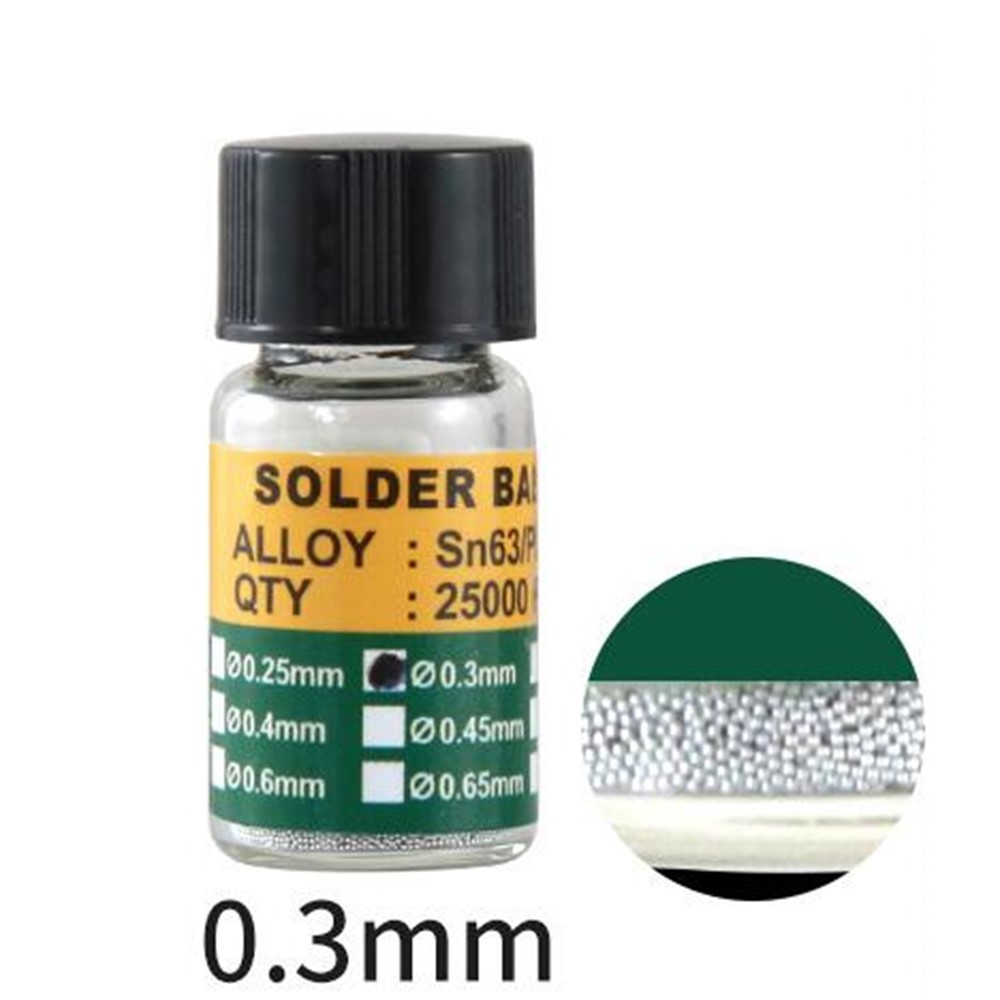 1 Flasche Dose BGA-Lötkugeln Für BGA-Reparaturwerkzeuge - Durchmesser: 0,3 Mm-1