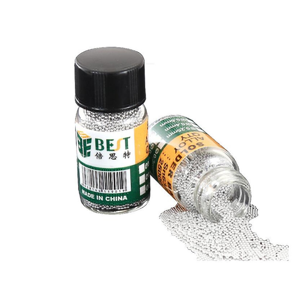 1 Bottle Tin BGA Reballing Soldering Balls for BGA Rework Repair Tools - Diameter: 0.6mm-2