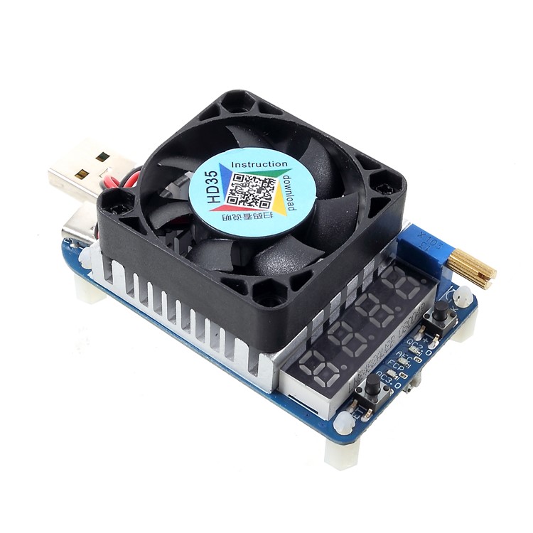 HD35 35W Electronic USB Load Constant Current Battery Capacity Tester-6
