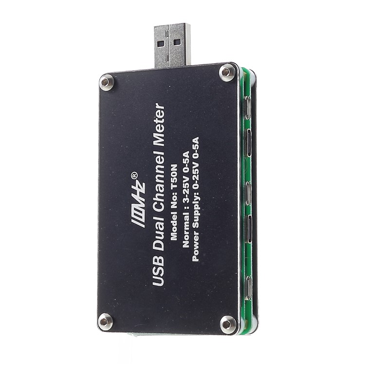 T50N USB Dual channel Power Monitor PD QC3.0 QC2.0 Tester Meter Voltage Current Capacity Table-4