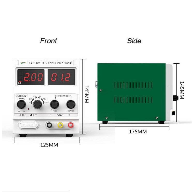 BEST 1502D+ Regulated Power Supply with LED Display Signal Detecting for Cell Phone Repairing - 220V / EU Plug-2