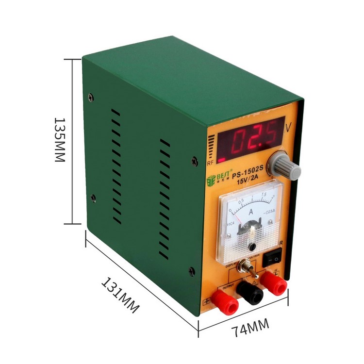 BEST BST-1502S DC Power Supply 0-15V Maintenance Tool for Mobile Phone Repairing Labs - 110V / US Plug-2