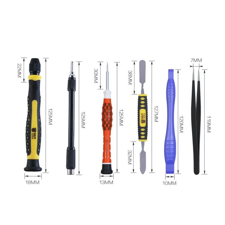 MELHOR BST-8923 21 Pcs Kit De Reparo Do Telefone Celular Chave De Fenda De Abertura Do Conjunto De Ferramentas De Alavanca-2